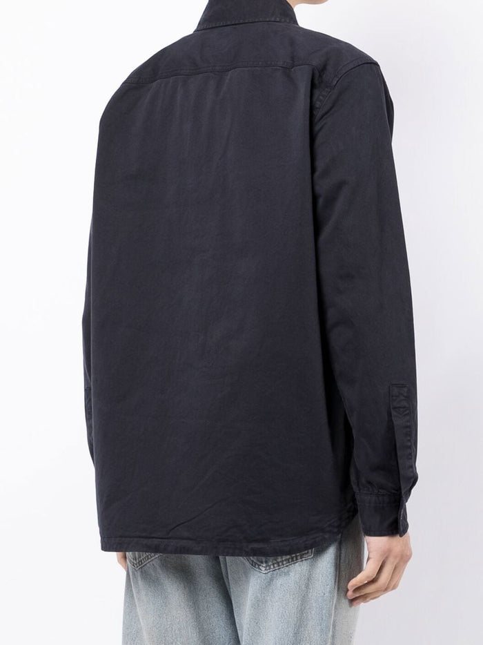 BOSS Long sleeve Shirt Jacket Dark Blue - MAISONDEFASHION.COM