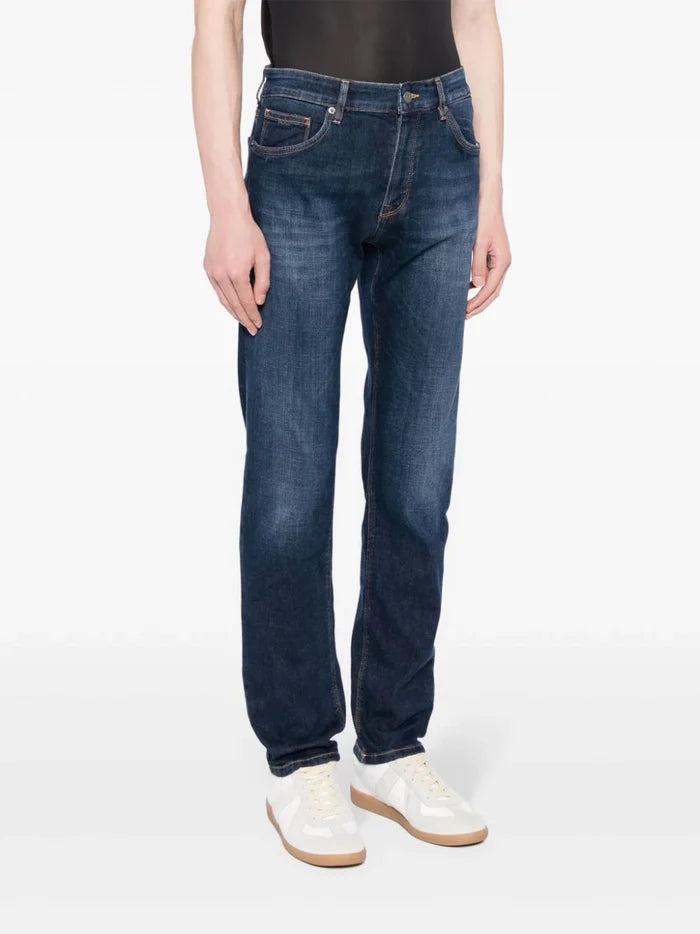 BOSS Maine3 Regular fit Jeans Navy - MAISONDEFASHION.COM