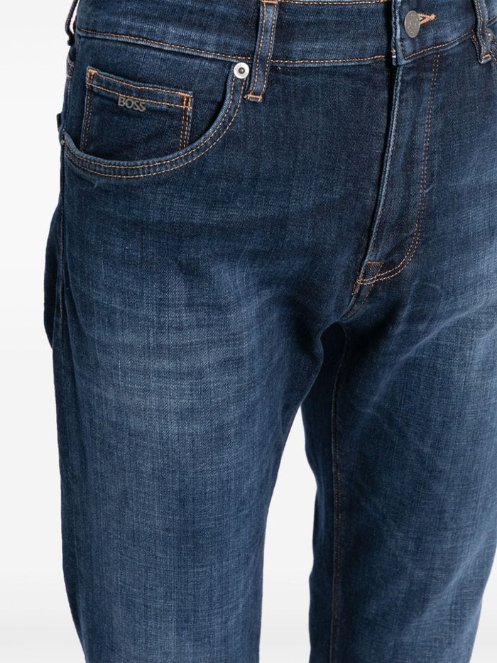 BOSS Maine3 Regular fit Jeans Navy - MAISONDEFASHION.COM