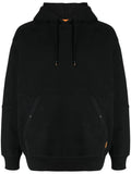 BOSS MEN Cotton-Blend Hoodie With Technical Trims Black - MAISONDEFASHION.COM