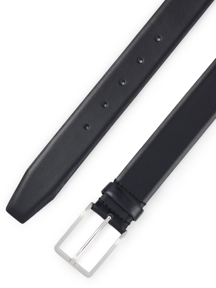 BOSS MEN Erman-L Leather Belt Black - MAISONDEFASHION.COM
