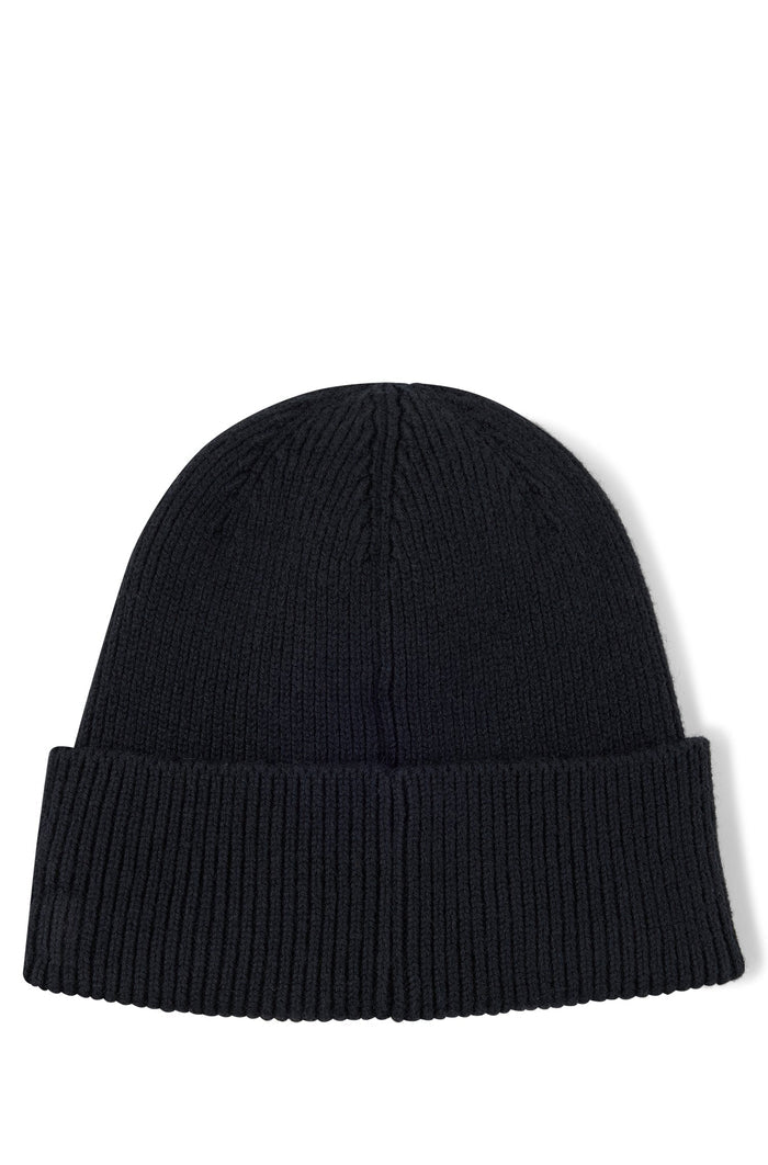 BOSS Beanie Hat Black - MAISONDEFASHION.COM