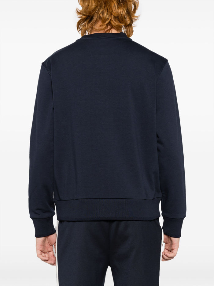 BOSS MEN X Porsche Soleri Logo Embroidery Sweatshirt Dark Blue - MAISONDEFASHION.COM