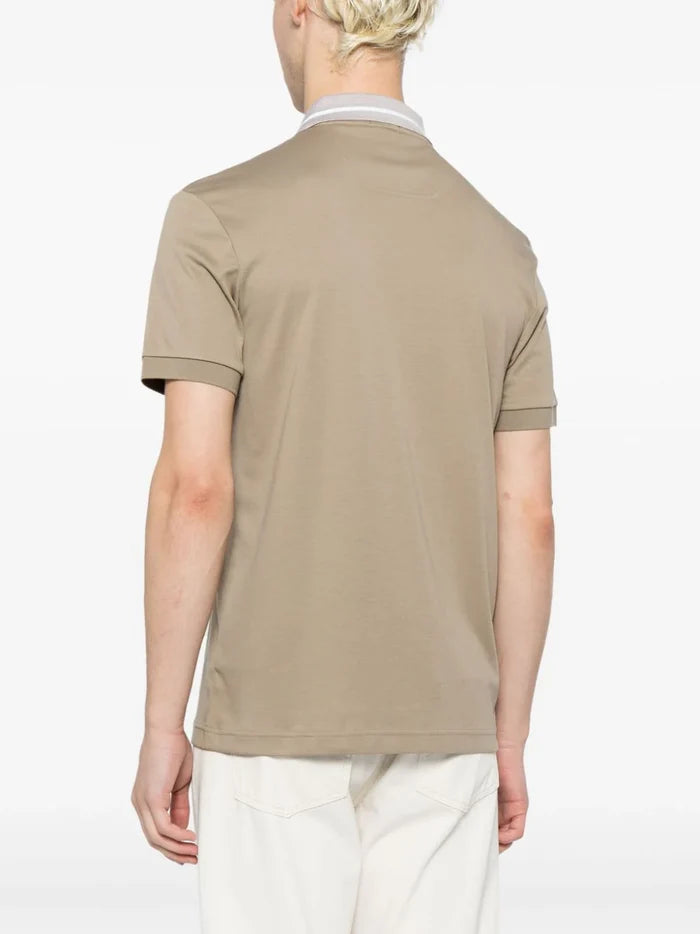 BOSS MEN Paddy 1 Short Sleeved Polo Shirt Light Pastel Green - MAISONDEFASHION.COM