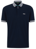 BOSS Paddy Polo Shirt Dark Blue - MAISONDEFASHION.COM