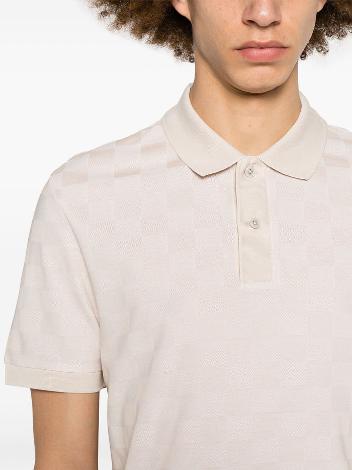 BOSS MEN Parlay 280 Short Sleeve Polo Shirt Beige - MAISONDEFASHION.COM