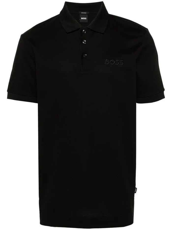 BOSS MEN Parlay Polo Shirt Medium Black - MAISONDEFASHION.COM
