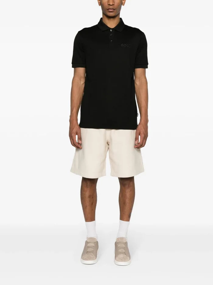 BOSS MEN Parlay Polo Shirt Medium Black - MAISONDEFASHION.COM