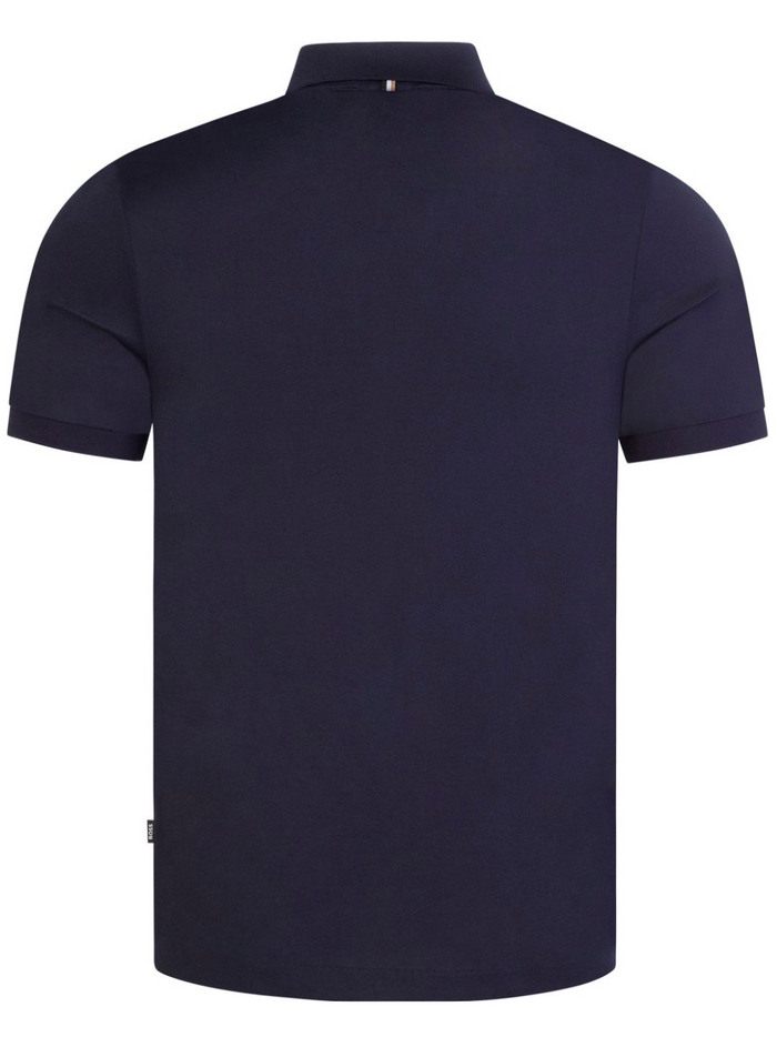 BOSS Polston Slim-fit Polo Shirt Dark Blue - MAISONDEFASHION.COM