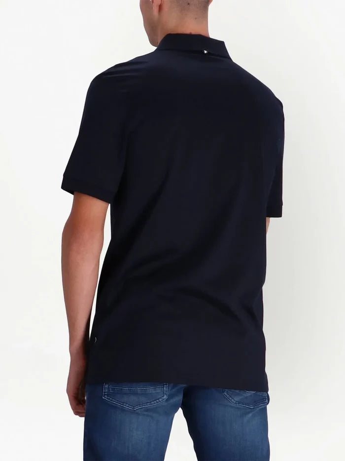 BOSS Polston Slim-fit Polo Shirt Dark Blue - MAISONDEFASHION.COM