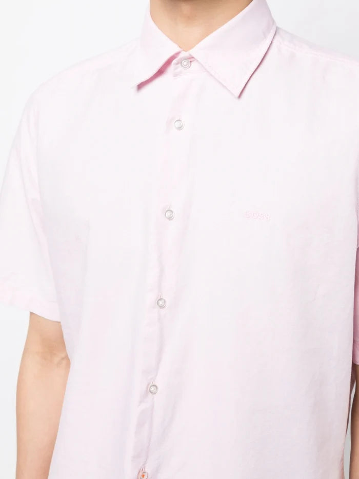 BOSS Rash Shirt Light/Pastel Pink - MAISONDEFASHION.COM