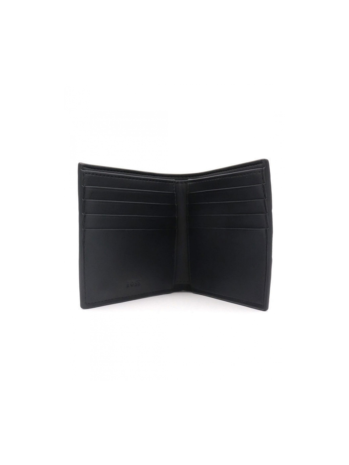 BOSS Ray MS 8CC Bill Fold Wallet Black - MAISONDEFASHION.COM