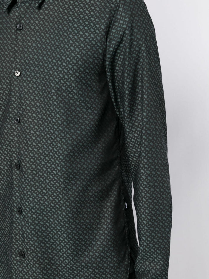 BOSS Roger Shirt Turquoise/Aqua - MAISONDEFASHION.COM