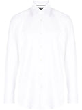 BOSS MEN Slim-Fit Hank Kent Patterned-Jacquard Button-Up Shirt White - MAISONDEFASHION.COM