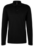 BOSS MEN Straight-fit Bono-L Long-sleeved Polo Shirt Black - MAISONDEFASHION.COM