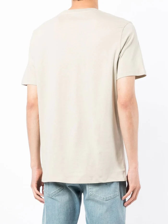 BOSS Tales Logo-patch T-shirt Light Beige - MAISONDEFASHION.COM