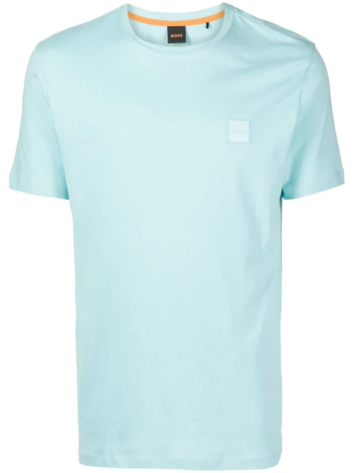 BOSS Tales T-shirt Open Light Blue - MAISONDEFASHION.COM
