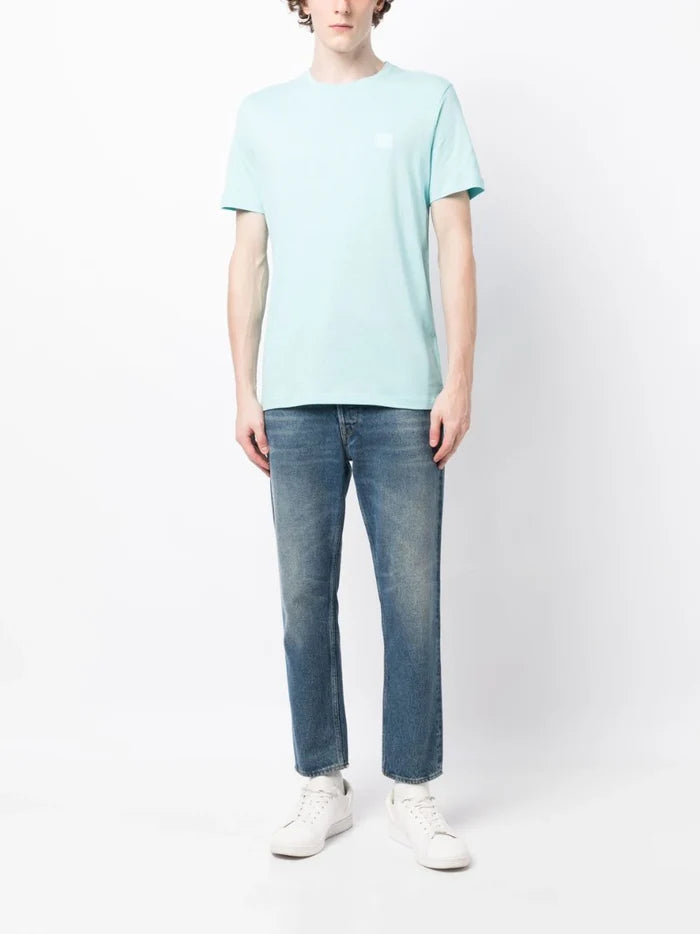 BOSS Tales T-shirt Open Light Blue - MAISONDEFASHION.COM