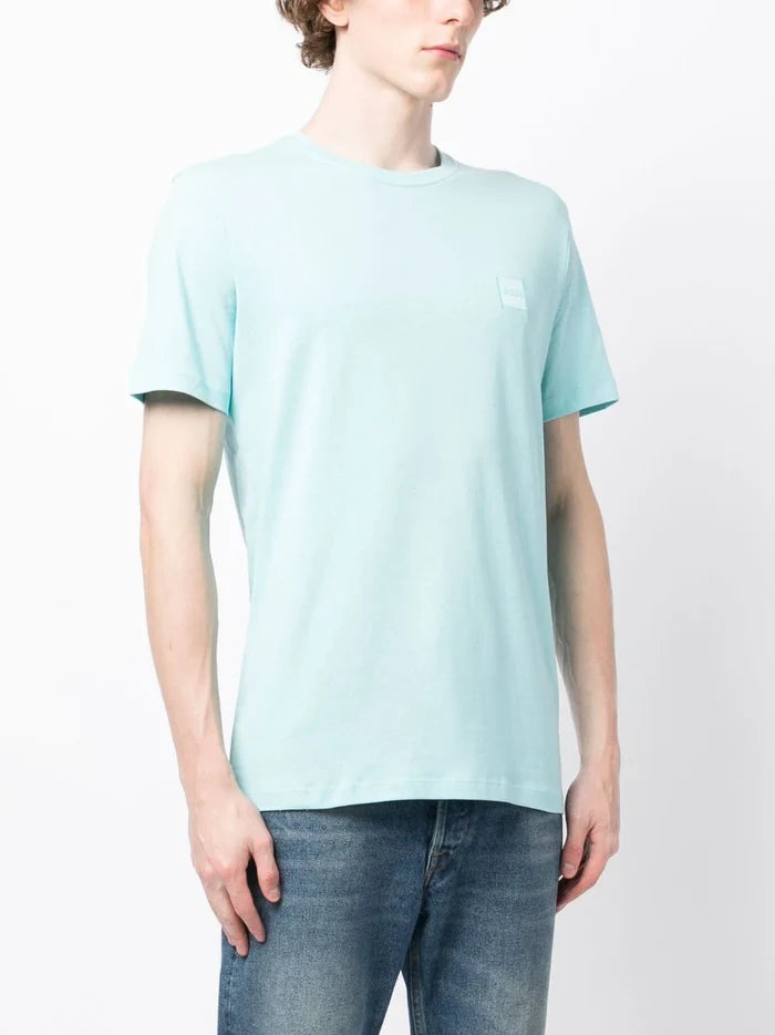 BOSS Tales T-shirt Open Light Blue - MAISONDEFASHION.COM