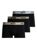 BOSS Three-pack Logo-Waistband Boxers Open Miscellaneous - MAISONDEFASHION.COM