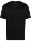 BOSS MEN Tiburt Crewneck Short-Sleeves Embroidered-Logo Cotton T-Shirt Black - MAISONDEFASHION.COM