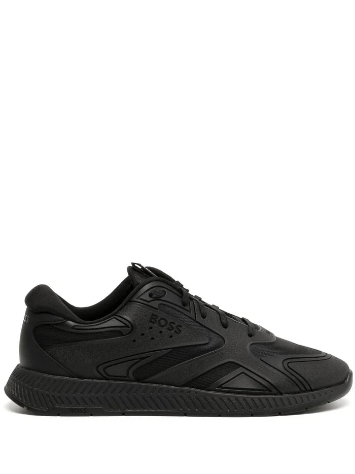 BOSS Titanium Runn Trainers Black - MAISONDEFASHION.COM