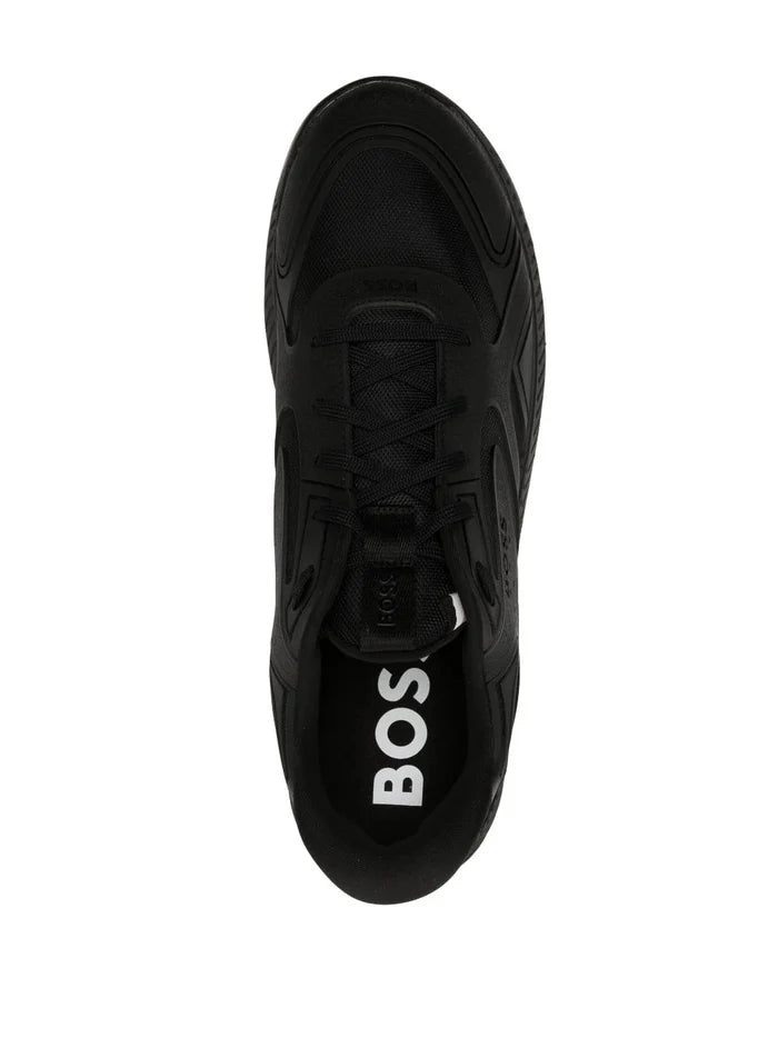 BOSS Titanium Runn Trainers Black - MAISONDEFASHION.COM