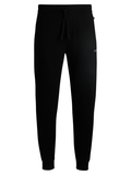 BOSS Waffle-Structure Pyjama Bottoms In A Cotton Blend Black - MAISONDEFASHION.COM
