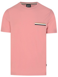 BOSS Welt-pocket Cotton T-shirt Rose Pink - MAISONDEFASHION.COM
