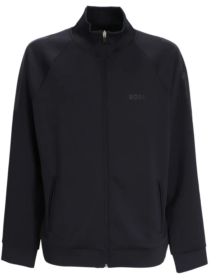 BOSS x Matteo Berrettini Zip-up Sweater Black - MAISONDEFASHION.COM