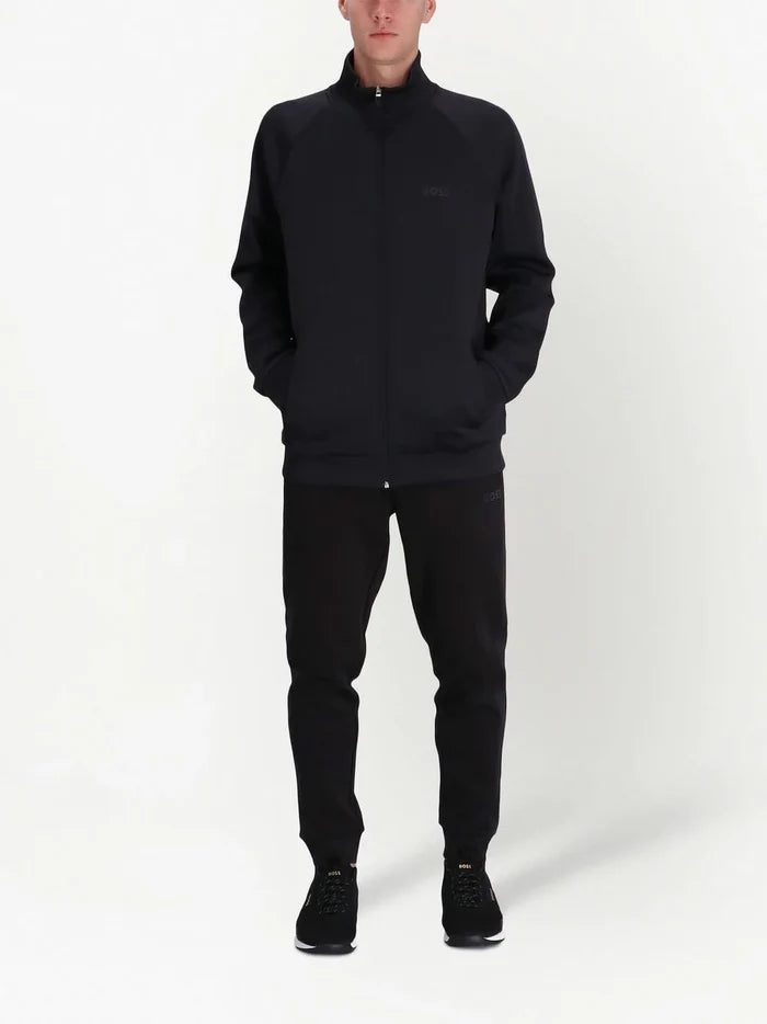 BOSS x Matteo Berrettini Zip-up Sweater Black - MAISONDEFASHION.COM