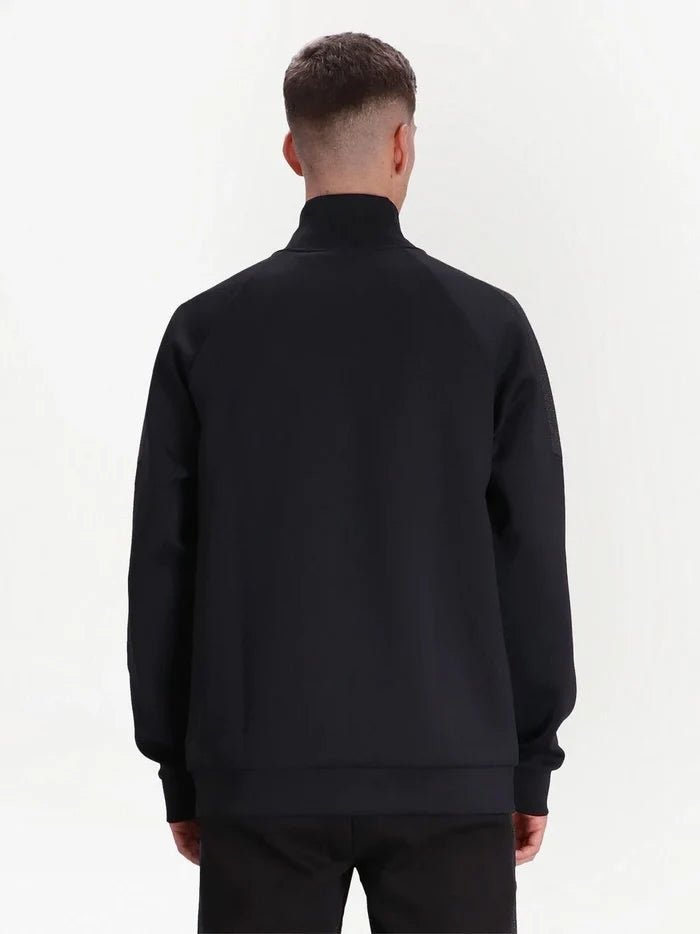 BOSS x Matteo Berrettini Zip-up Sweater Black - MAISONDEFASHION.COM