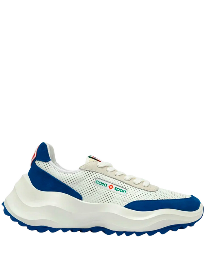 CASABLANCA Atlantis Sneakers White/Navy - MAISONDEFASHION.COM