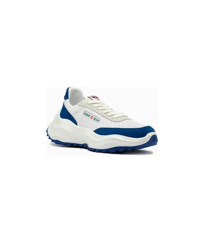 CASABLANCA Atlantis Sneakers White/Navy - MAISONDEFASHION.COM