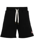 CASABLANCA MEN Diamond Logo Patch Sweat Shorts Black - MAISONDEFASHION.COM