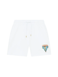 CASABLANCA Innocence Triangle Sweatshorts White - MAISONDEFASHION.COM