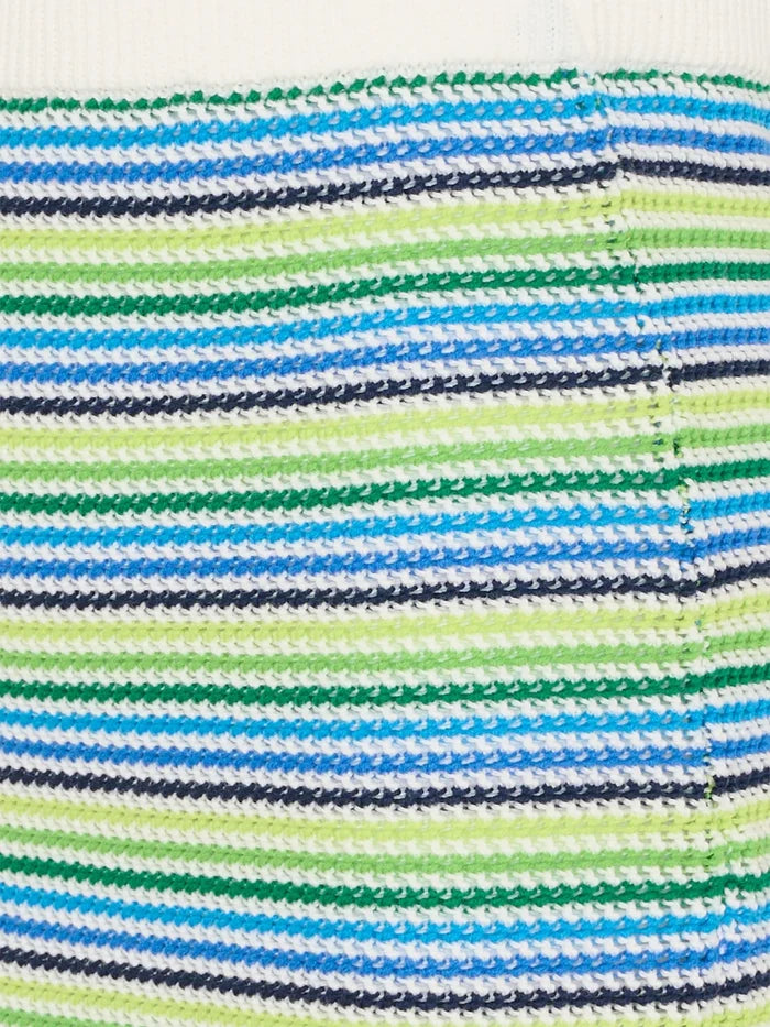 CASABLANCA KIDS Girls Striped Skirt White/Multicolour - MAISONDEFASHION.COM