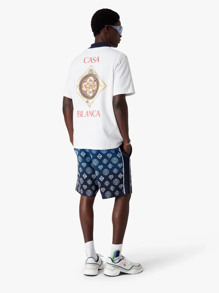 CASABLANCA Plafond Orne De Musique Short Sleeve T‑Shirt White - MAISONDEFASHION.COM
