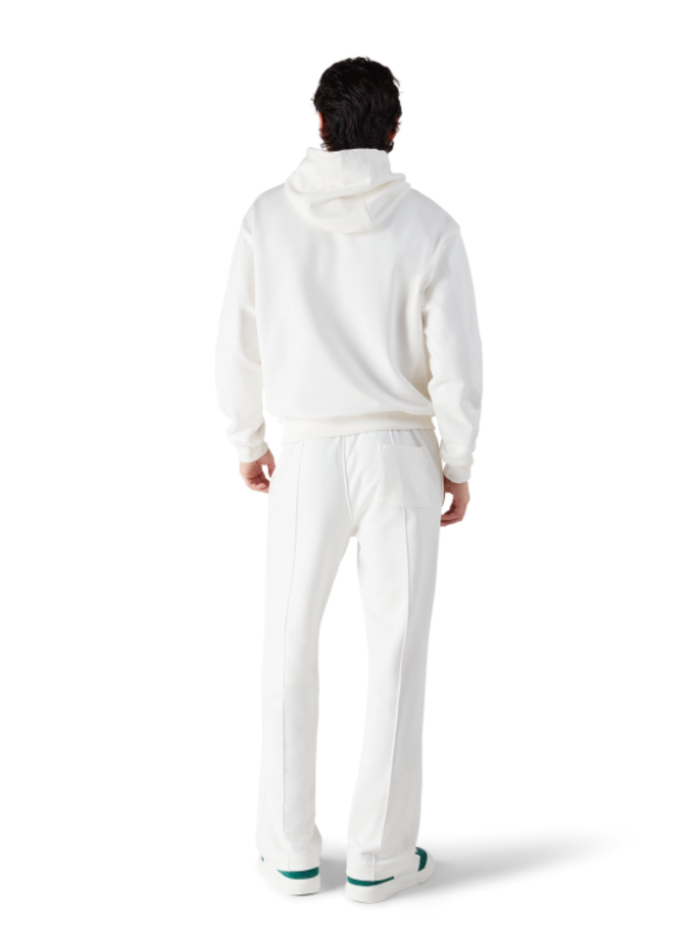 CASABLANCA Tennis Club Icon Pintuck Joggers White - MAISONDEFASHION.COM
