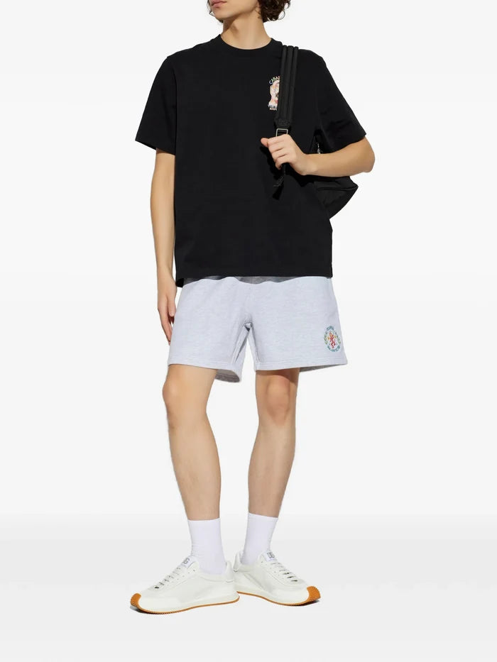CASABLANCA The Essential Experience L'arche Classic T-shirt Black - MAISONDEFASHION.COM