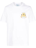 CASABLANCA Unisex Studio De Musique Printed T-Shirt White - MAISONDEFASHION.COM
