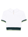 CASABLANCA WOMEN Hippie Tennis Hood Top White - MAISONDEFASHION.COM