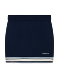 CASABLANCA WOMEN Merino Knit Tennis Skirt Navy - MAISONDEFASHION.COM