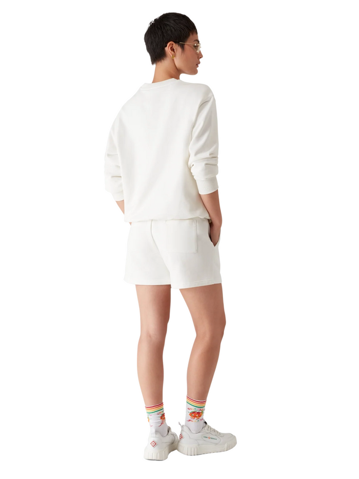 CASABLANCA WOMEN Orange Mascot Sweatshirt Off-White - MAISONDEFASHION.COM
