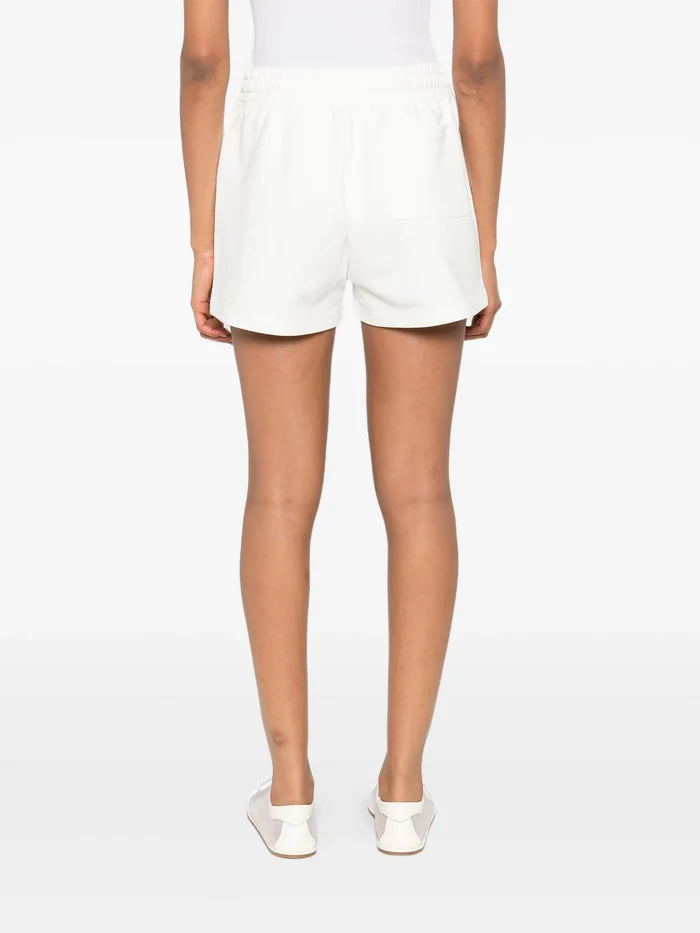 CASABLANCA WOMEN Orange Mascot Sweatshorts Off-White - MAISONDEFASHION.COM