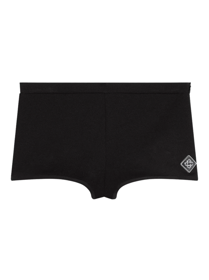 CASABLANCA WOMEN Rave Hot Pants Black - MAISONDEFASHION.COM