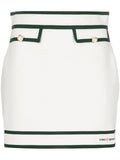 CASABLANCA WOMEN Retro Knit Tennis Skirt White - MAISONDEFASHION.COM