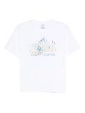 CASABLANCA WOMEN Ski Printed T-shirt White - MAISONDEFASHION.COM