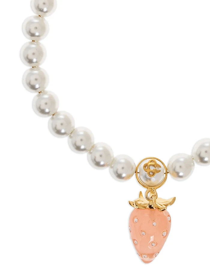CASABLANCA WOMEN Strawberry Bracelet Gold/Pink/White - MAISONDEFASHION.COM