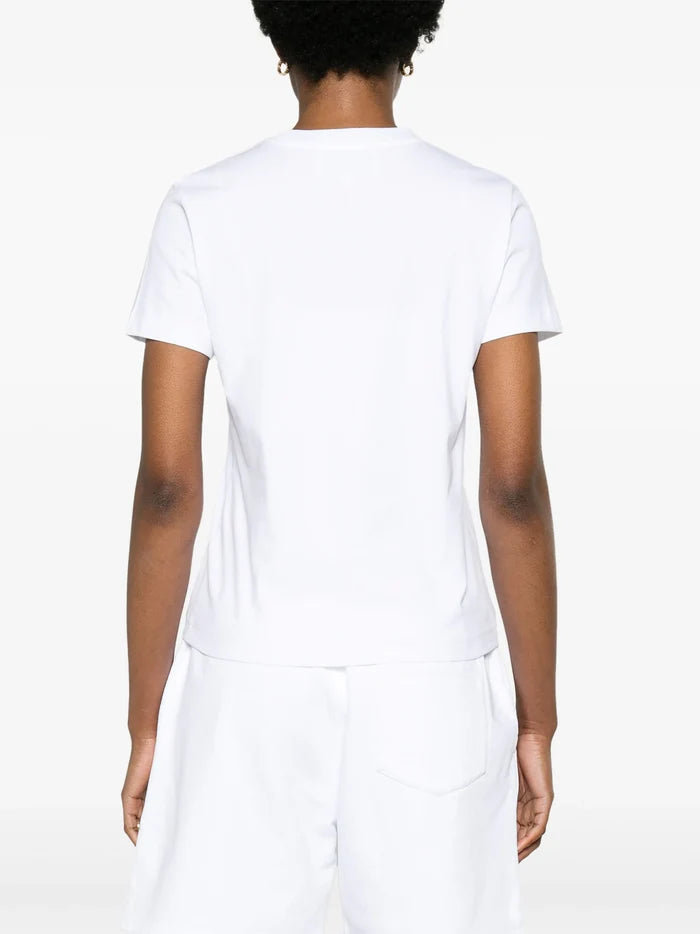 CASABLANCA WOMEN Unity Is Power Printed Fitted T-Shirt White - MAISONDEFASHION.COM